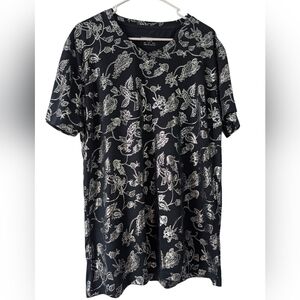 Elegant Black and Silver Floral Women's Camisole